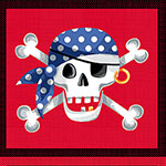 Pirates - Skull and Crossbones 60cm Panel
