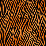 Jewel Tones - Zebra in Orange